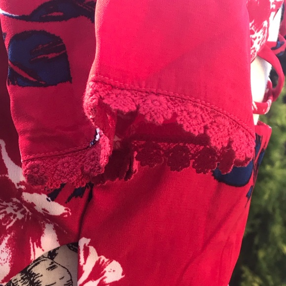 NWOT SOCIALITE Red Strappy Back Mini Dress Small - Picture 6 of 8